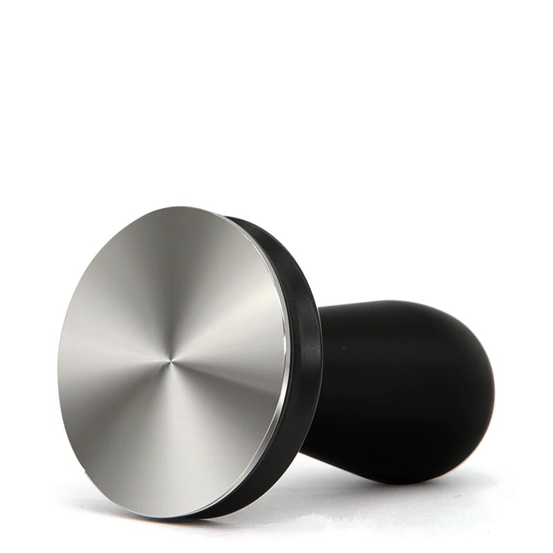Coffee Tamper Ø 58 [BARISTA LINE] with BLACK Plastic Handle