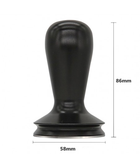 Coffee Tamper Ø 58 [BARISTA LINE] with BLACK Handle