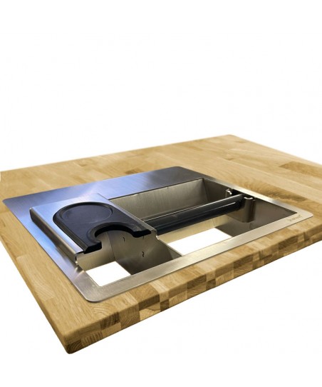 INSERTABLE Station (Tamping & Knock Box) [JoeFrex] Counter Top Combi