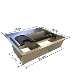 INSERTABLE Station (Tamping & Knock Box) [JoeFrex] Counter Top Combi
