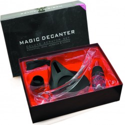 Aerator/ Decantor Vin MAGIC cu Picior [HAODI] cu LED, in Cutie Cadou