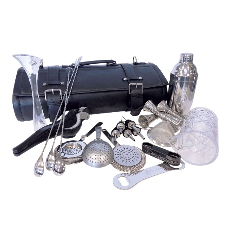 Bolsa Bartender LUXURY ROLL-UP con Utensilios [THE BARS] Kit Profesional de Coctelería