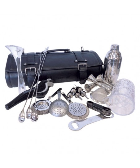 Bolsa Bartender LUXURY ROLL-UP con Utensilios [THE BARS] Kit Profesional de Coctelería