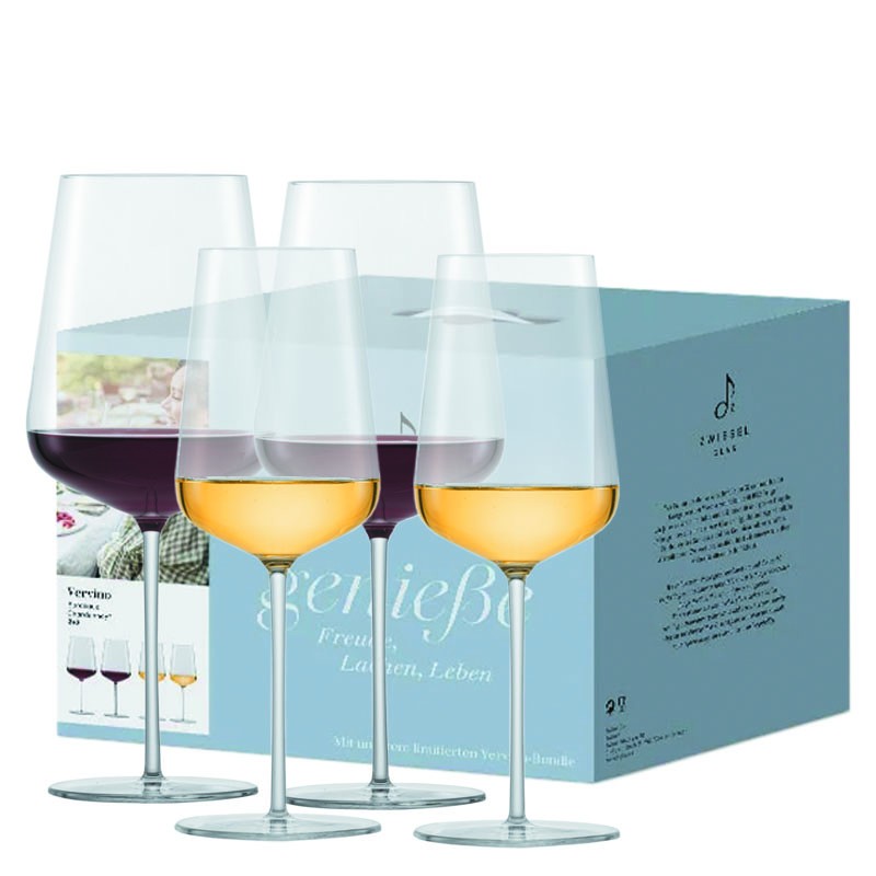 VERVINO Wine glass (Crystal) GIFT Set - LIMITED EDITION [ZWIESEL] 4pcs