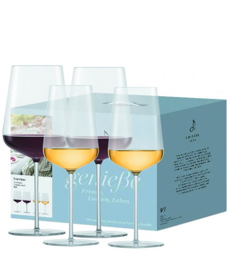 VERVINO Wine glass (Crystal) GIFT Set - LIMITED EDITION [ZWIESEL] 4pcs