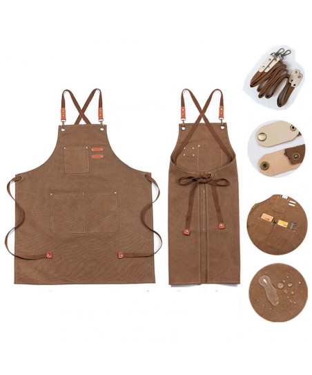 Canvas Apron [BARISTA LINE] (Different Colors)