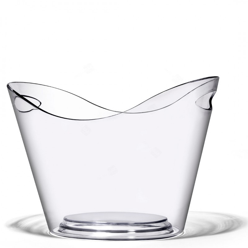 Enfriador de Champán / Vino VISUAL 8L (Plástico) TRANSPARENTE, para 2-4 Botellas