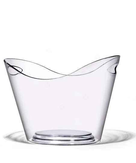 VISUAL Champagne Cooler 8L (Plastic) CLEAR, for 2-4 Bottles