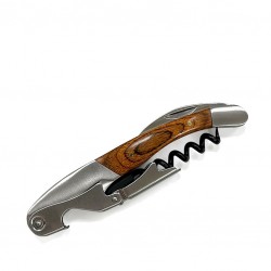 PREMIUM Corkscrew with DOUBLE REACH and WALNUT Handle