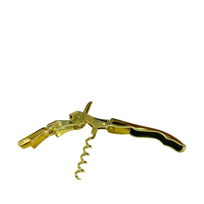 Sacacorchos ELEGANTE DORADO con Abridor de Cerveza [MEZCLAR] con Doble Paso