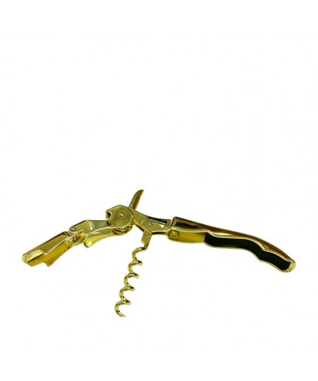 Sacacorchos ELEGANTE DORADO con Abridor de Cerveza [MEZCLAR] con Doble Paso