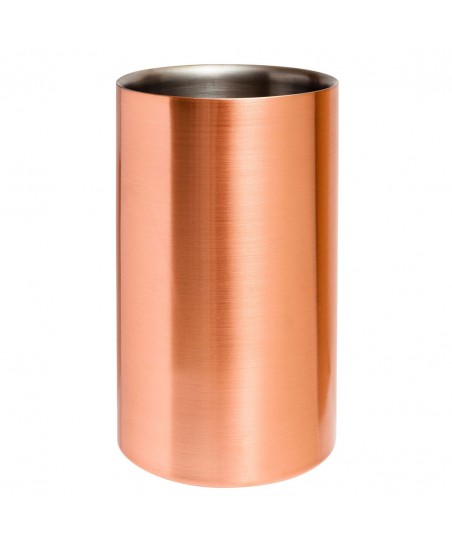 Double-Walled COPPER plated Wine Cooler, for 1 Bottle