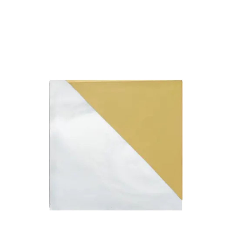 GOLD plated Square MARBLE Coaster - ROYAL DOUBLE