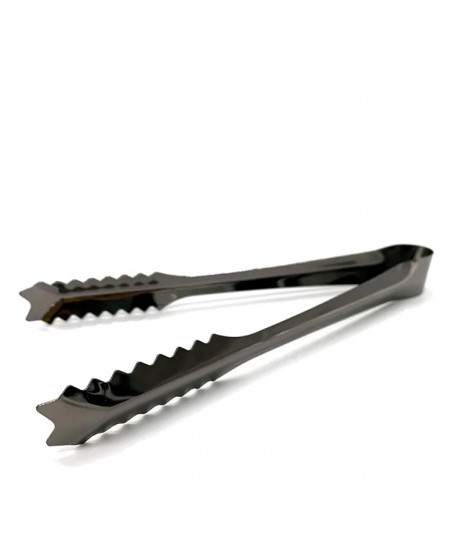 GunMETAL BLACK Ice Tong - 19cm
