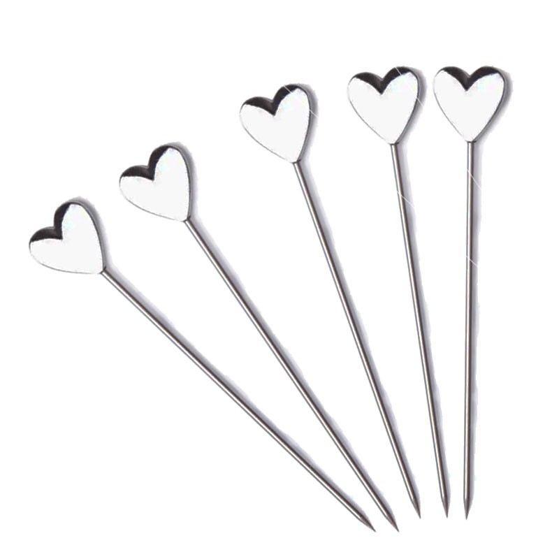 HEART Shape Garnish Pick (5pcs Set!) Reusable