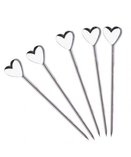HEART Shape Garnish Pick (5pcs Set!) Reusable