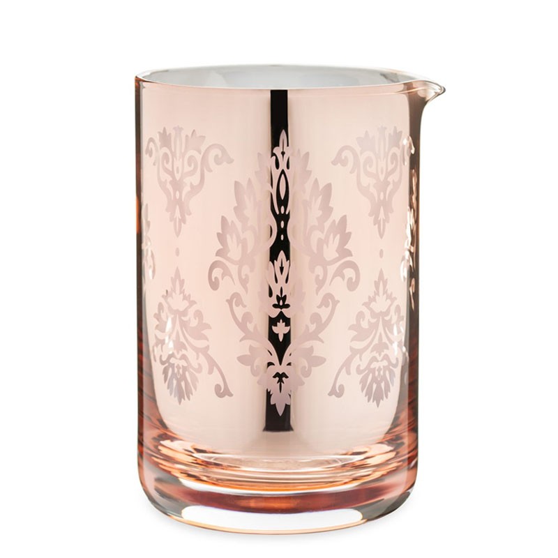 Vaso Mezclador de Vidrio PHEIDIAS color COBRE 600ml - Mixing Glass
