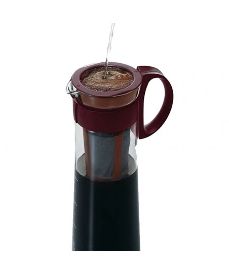 MIZUDASHI Cold Brew Coffee Pot [HARIO] MCPN-14CBR Chocolate Brown, 1L