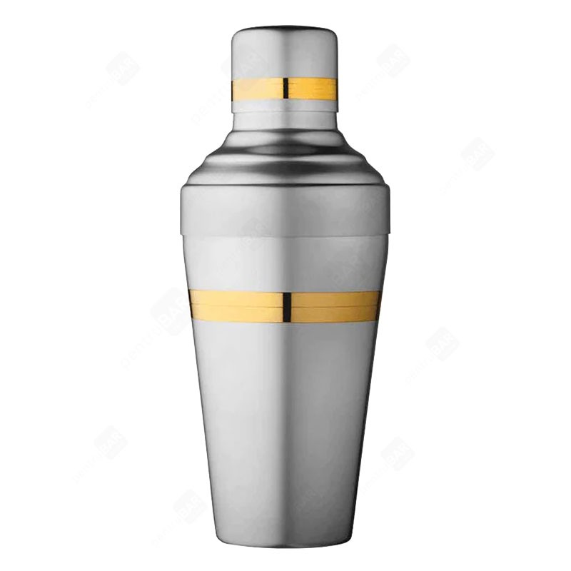 Coctelera BARON (ORIGINAL) Mate con Oro, Tamaño A [YUKIWA] 500ml