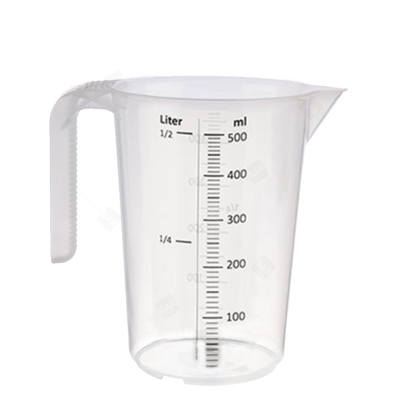 GRADUATED Carafe (Plastic) BPA FREE - for Volume Measuring 500ml