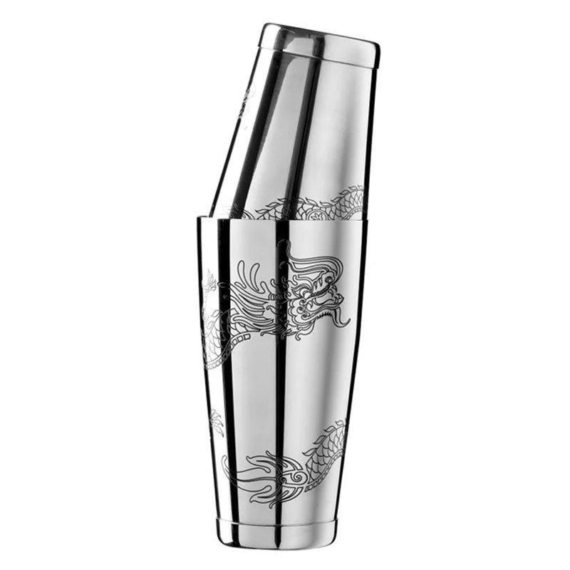 Coctelera Boston Shaker TIN +TIN BAILONG DRAGON [UrbanBAR] Contrapeso