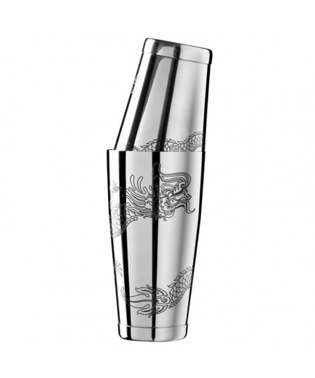 Coctelera Boston Shaker TIN +TIN BAILONG DRAGON [UrbanBAR] Contrapeso