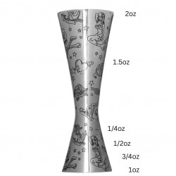 Jigger AERO 1 /2 oz TATTOO [UrbanBAR] Medidor Profesional para Cócteles