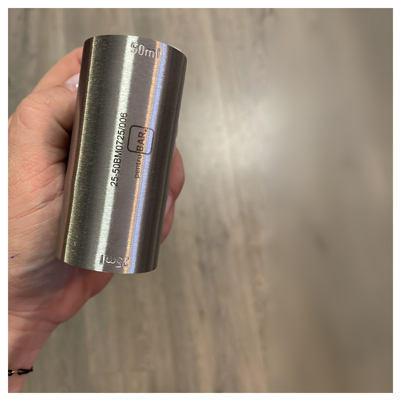 Jigger 25 /50ml with CONFORMITY MARK (APPROVED) - Metal Volume Measure