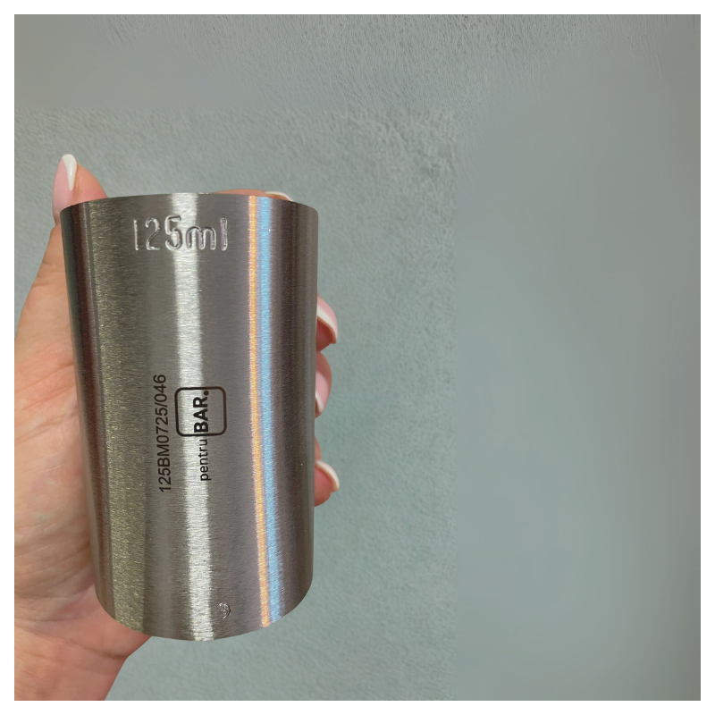 Jigger 125ml with CONFORMITY MARK - Volume Measure, Metal