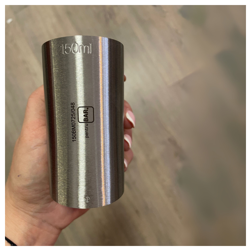 Jigger 150ml with CONFORMITY MARK - Volume Measure, Metal
