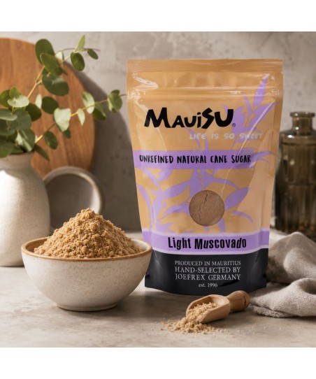 LIGHT MUSCOVADO Cane Sugar [MauiSU] Natural Unrefined 500g