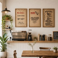 Saco Original de YUTE para Café - Impresión a Doble Cara