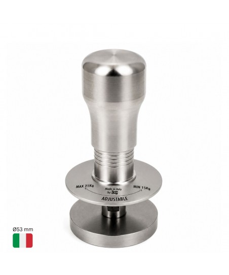 Tamper Calibrado Regulable Ø53 mm [BARISTA LINE] con Mango Metálico