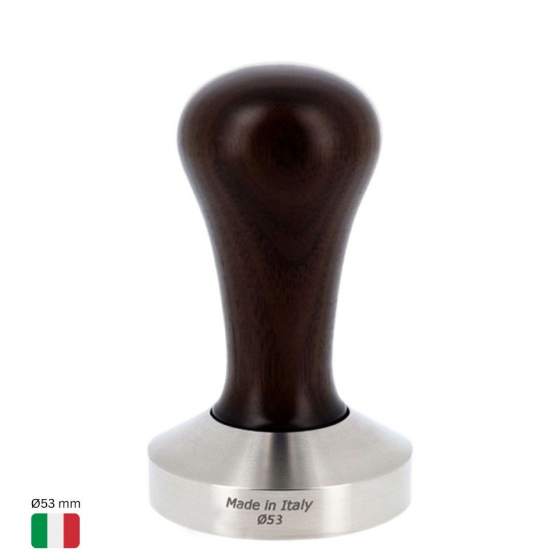 Coffee Tamper Ø53 mm [MOTTA] with Black Wooden Handle