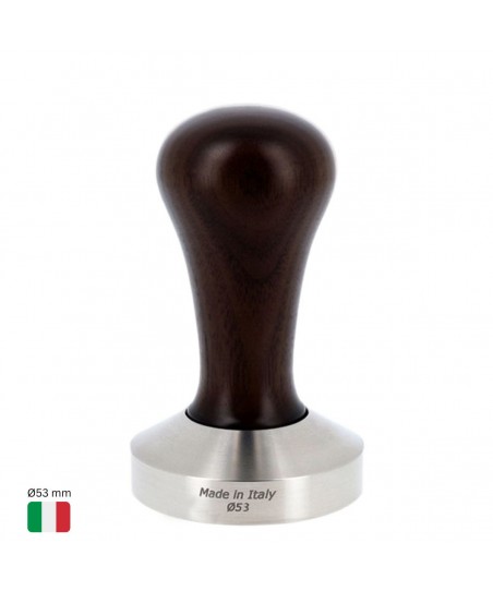 Tamper Café Ø53 mm [MOTTA] con Mango de Madera NEGRO