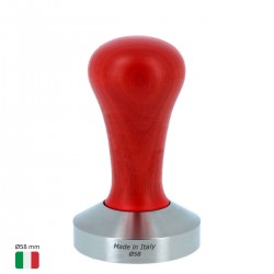 Tamper Café Ø58 mm [MOTTA] con Mango de Madera ROJO