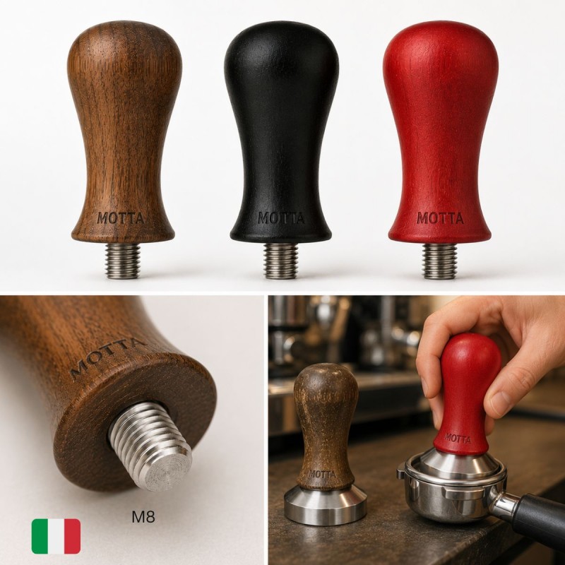 Mango de MADERA para Tamper [MOTTA] Diferentes Colores