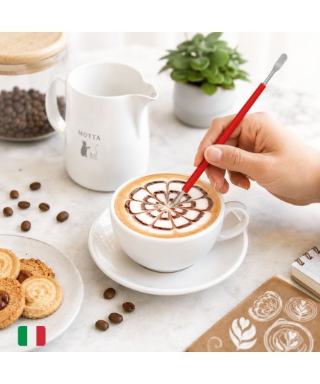 Lápiz Latte Art ROJO [MOTTA] para Decorar Cappuccino