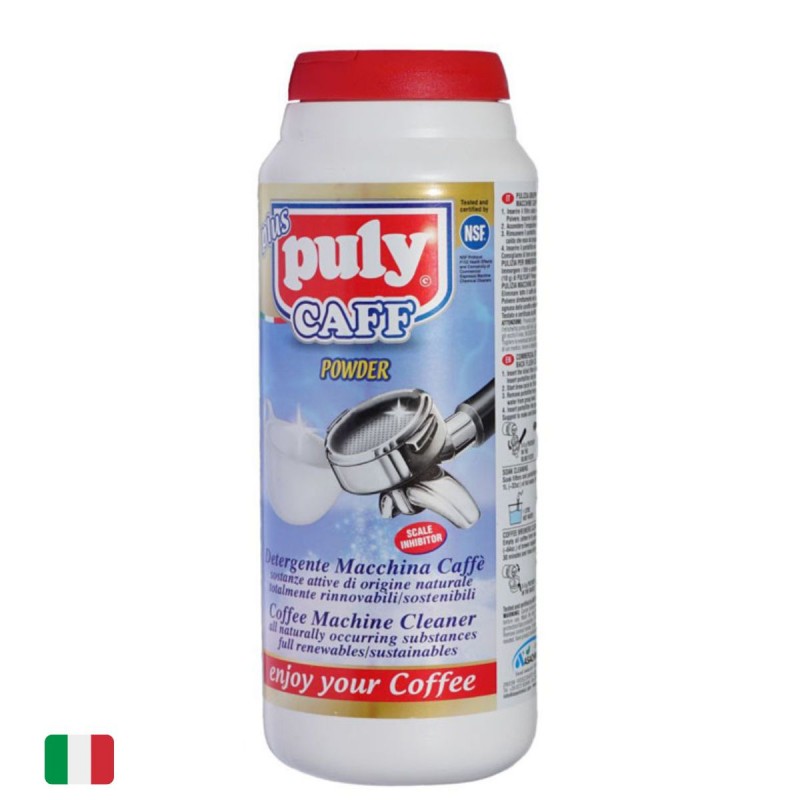 Detergente en Polvo [PULY] CAFF Plus 900g para Limpieza Profesional de Máquinas Espresso