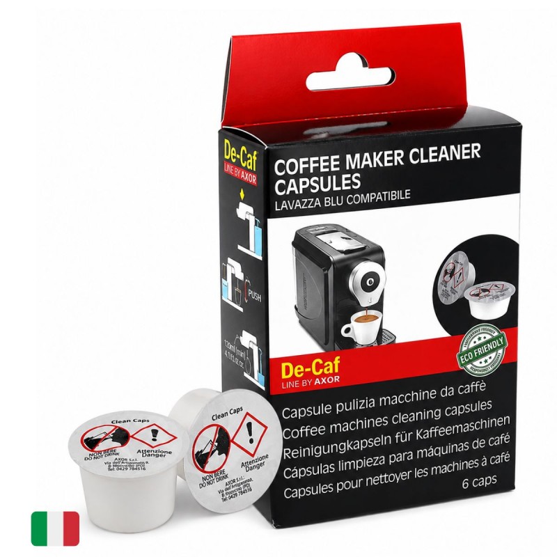 Cápsulas de Limpieza (Set de 6pzas.) para Máquinas Compatibles con LAVAZZA BLUE