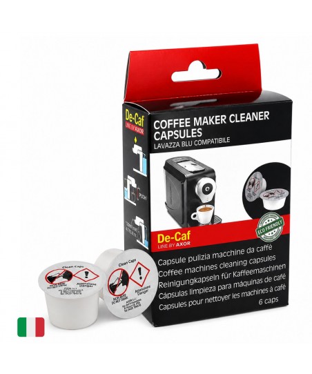 Cápsulas de Limpieza (Set de 6pzas.) para Máquinas Compatibles con LAVAZZA BLUE