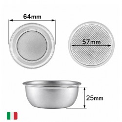 Filtro Doble 14 g [LELIT] para Portafiltro Espresso Ø57 mm