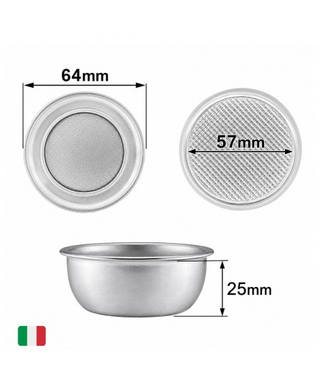 Double Filter Basket 14 g [LELIT] for Ø57 mm Espresso Portafilter