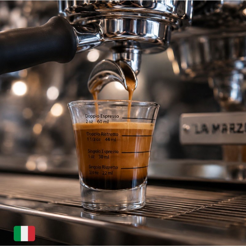 Vaso Barista Shot Graduado para Calibración de Espresso