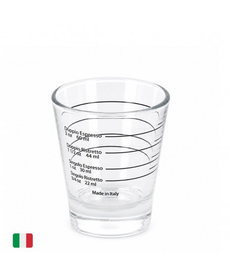 Barista Shot Glass Graduated for Espresso Calibration