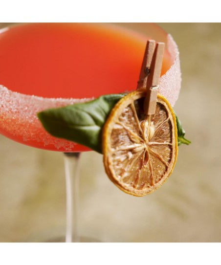 Mini NATURAL Wooden Clips for Cocktail Garnishes – Set of 50