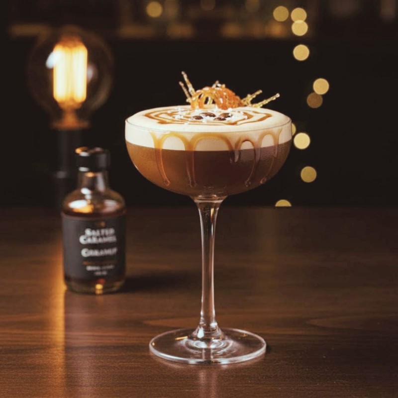 MONIN Salted Caramel Syrup 700ml – Salted Caramel Espresso Martini Cocktail