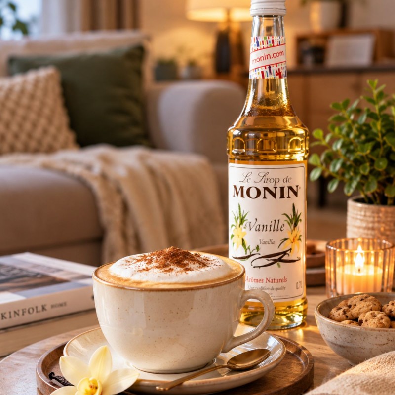 MONIN Vanilla Syrup 700ml – Homemade Vanilla Cappuccino