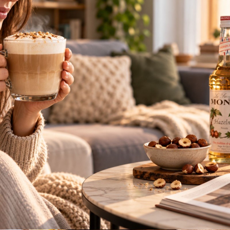 MONIN Hazelnut Syrup 700ml – Homemade Hazelnut Cappuccino