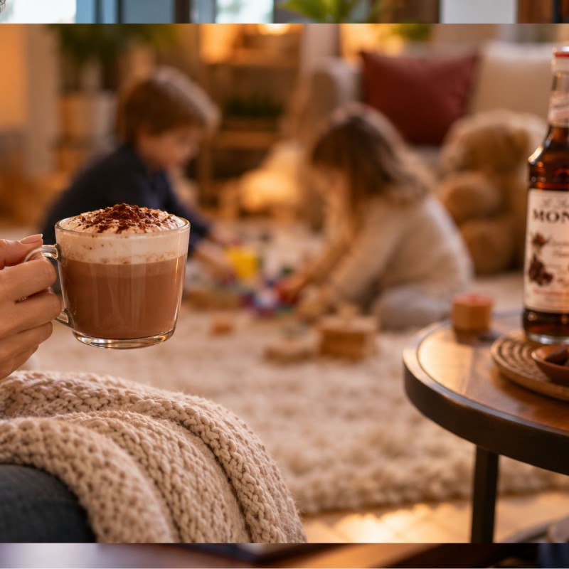 Sirope MONIN Chocolate 700ml – Babyccino de Chocolate en Familia